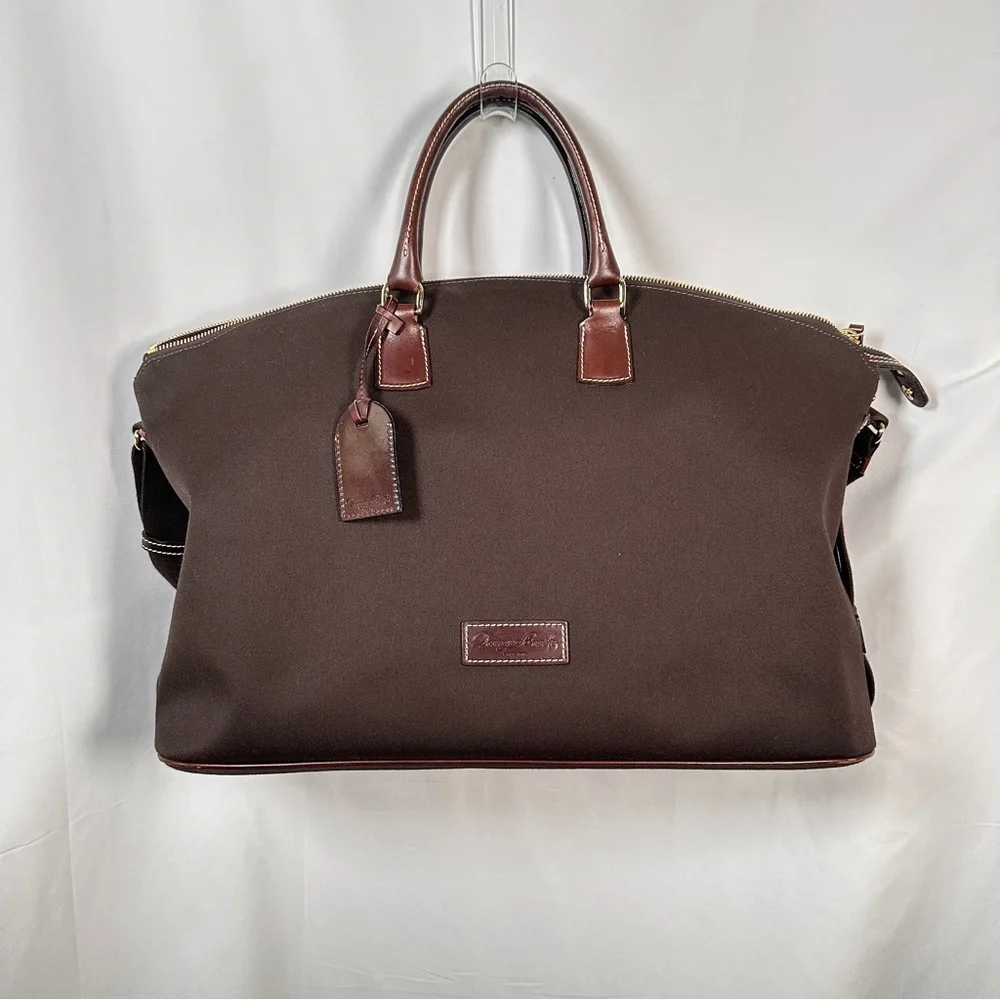 Dooney & Bourke Vintage Canvas Large Weekender Duffle Bag - Picture 3 of 16